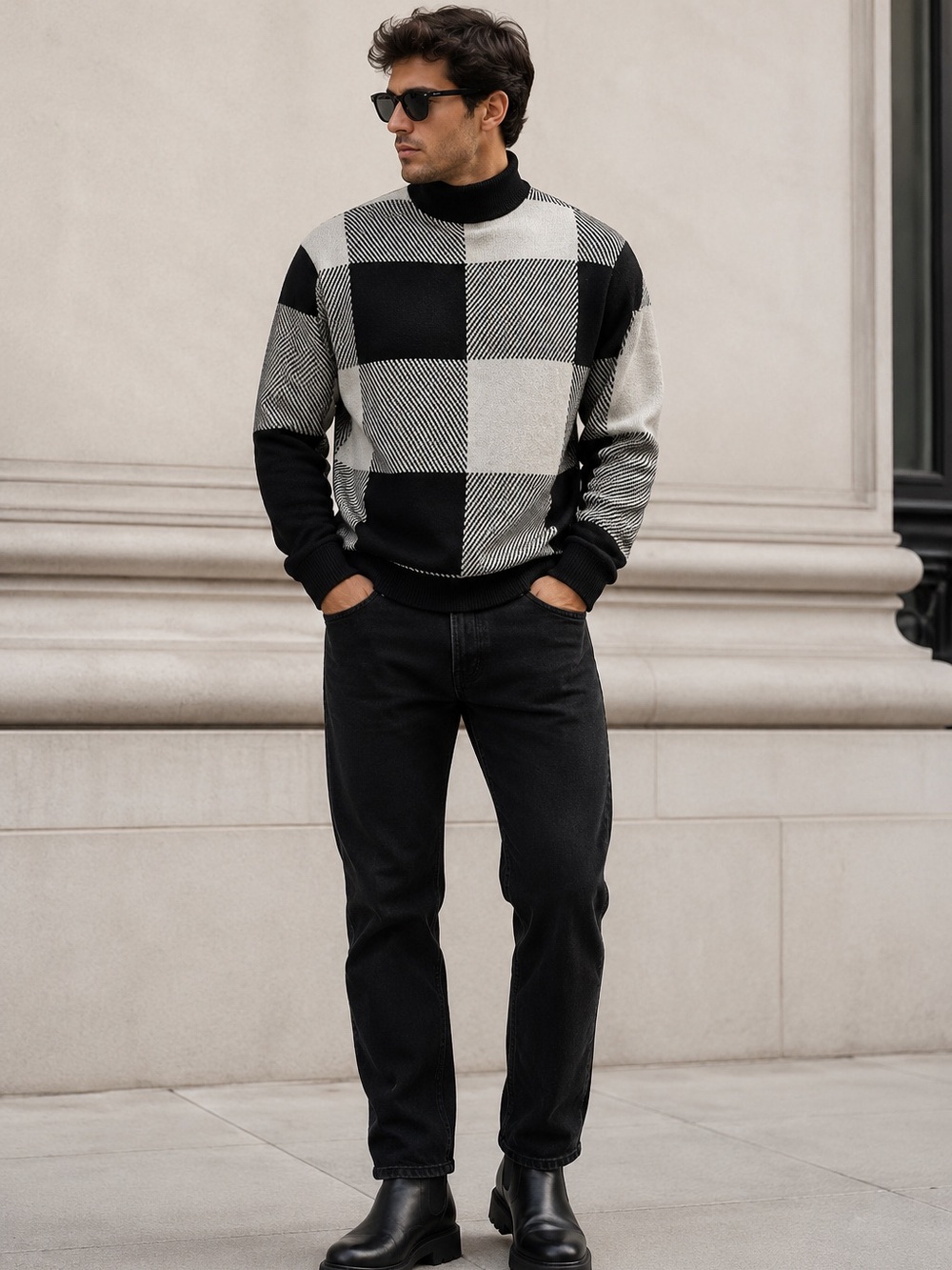 NWT Danish Design Roll Neck Wool Blend – LINDBERGH Turtleneck Knit Sweater, M